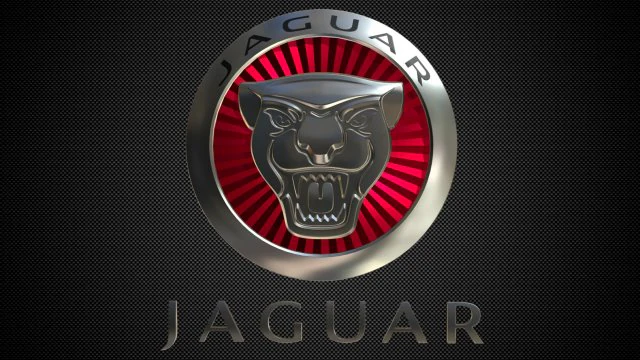 jaguar logo 2 3D Model .c4d .max .obj .3ds .fbx .stl .blend 