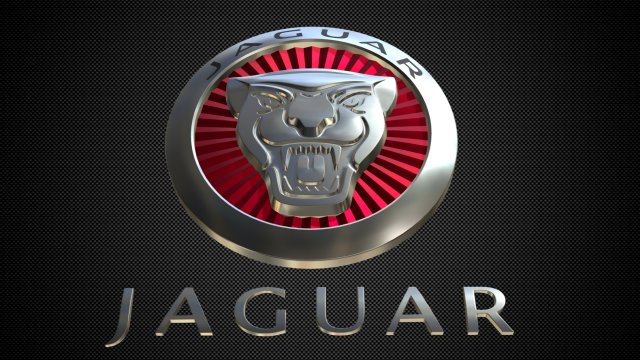 jaguar logo 2 3D Model in Parts of auto 3DExport