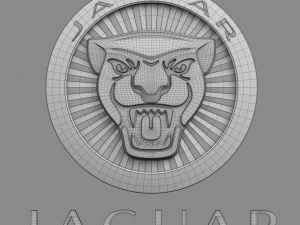 jaguar logo 2 3D Model