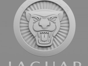 jaguar logo 2 Modelo 3D