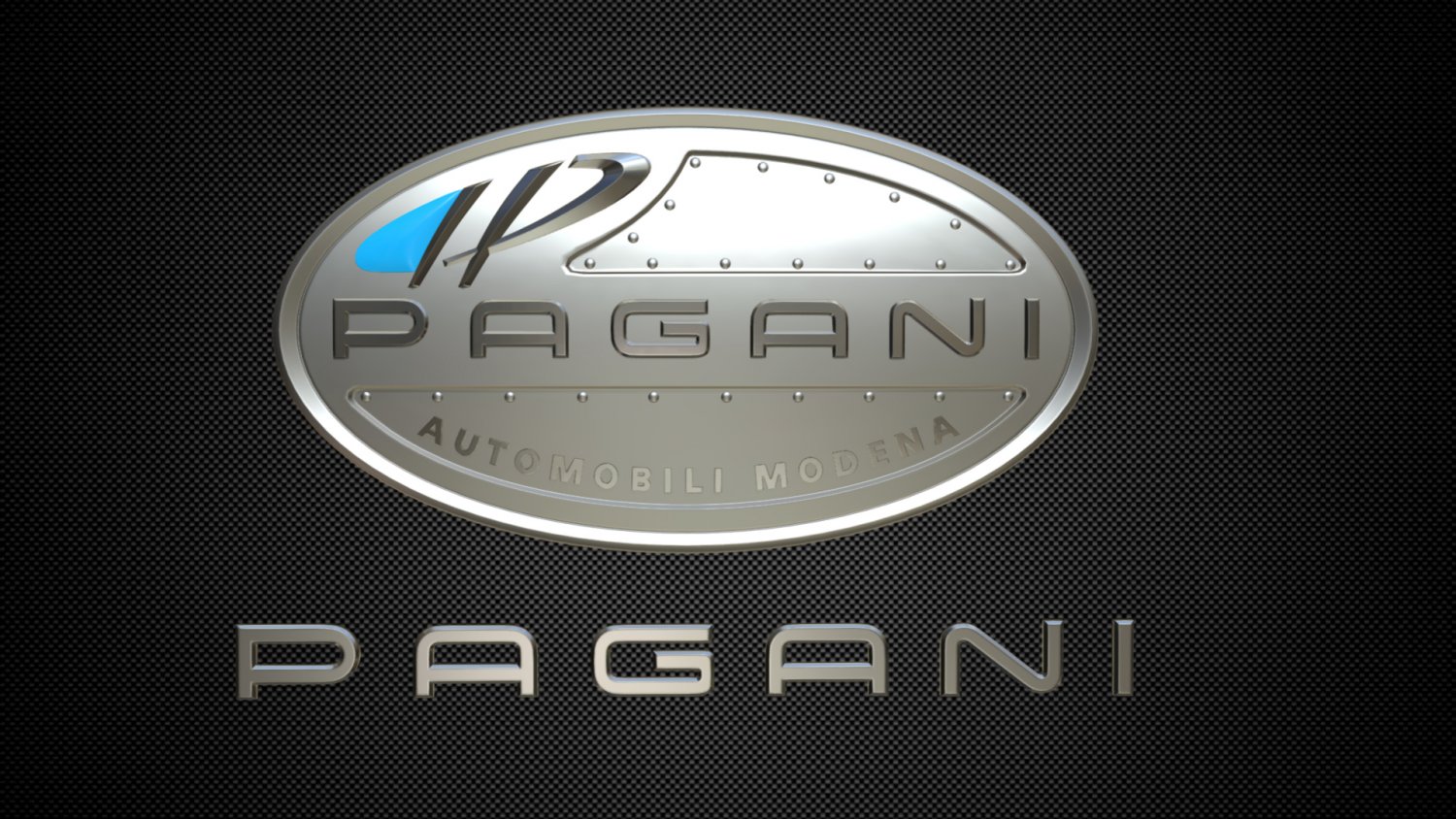 pagani logo 3D Модель in Запчасти 3DExport