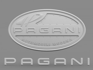 pagani logo Model 3D