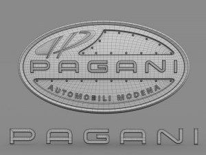 pagani logo Model 3D