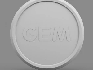 polaris gem logo 3D Model