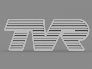 tvr logo 3D मॉडल