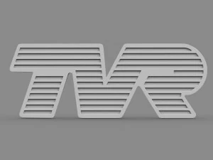 tvr logo 3D Model