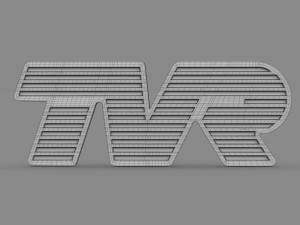 tvr logo 3D मॉडल