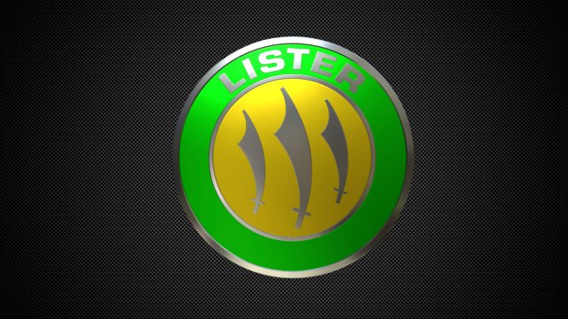 lister logo Model 3D .c4d .max .obj .3ds .fbx .stl .blend 