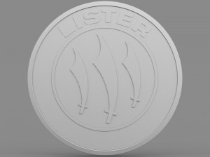 lister logo Model 3D