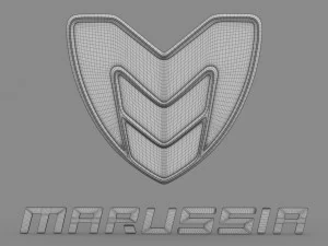 marussia logo 3D Model