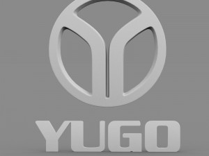 yugo logo Model 3D