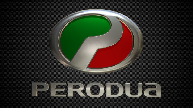 perodua logo 3D 모델 .c4d .max .obj .3ds .fbx .stl .blend 