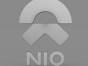 nio logo Modèle 3D