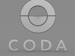 coda logo 3D मॉडल