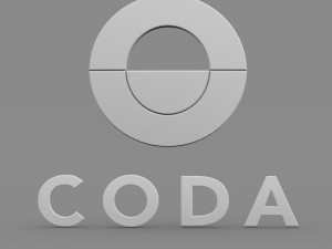 coda logo 3D मॉडल
