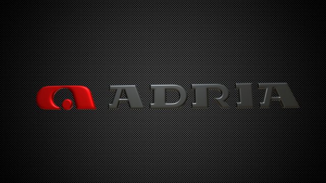 adria logo 3D 모델 .c4d .max .obj .3ds .fbx .stl .blend 