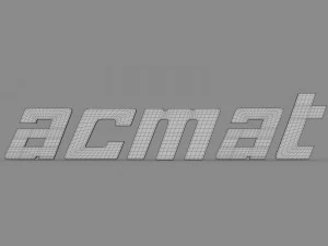 logo acmat Modello 3D
