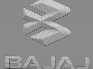 bajaj logo Model 3D