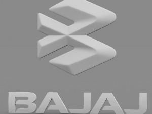 bajaj logo Model 3D