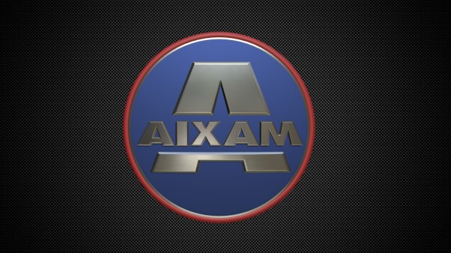 aixam logo 3D 모델 .c4d .max .obj .3ds .fbx .stl .blend 