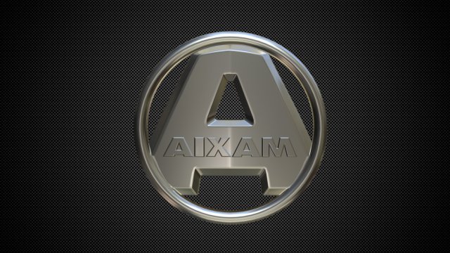 aixam logo 2 3D 模型 .c4d .max .obj .3ds .fbx .stl .blend 