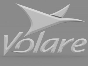 volare logo 3D Model