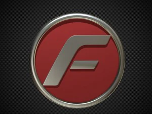 力のロゴ 3Dモデル