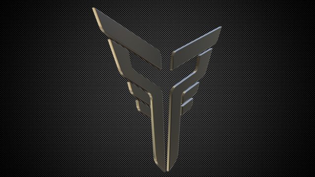 thor logo 3D Model in Parts of auto 3DExport