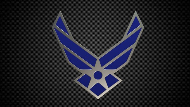 us air force logo Modelo 3D .c4d .max .obj .3ds .fbx .stl .blend 