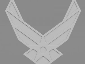 us air force logo Modelo 3D