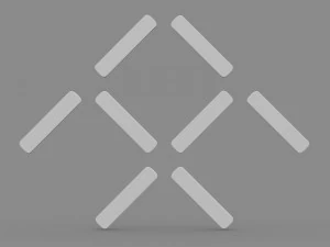 faraday future logo 3D Model