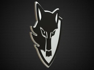 e wolf logo 3D Model