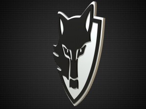 e wolf logo Modelo 3D