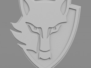 e wolf logo Modelo 3D