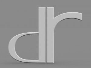 dr logo Modelo 3D