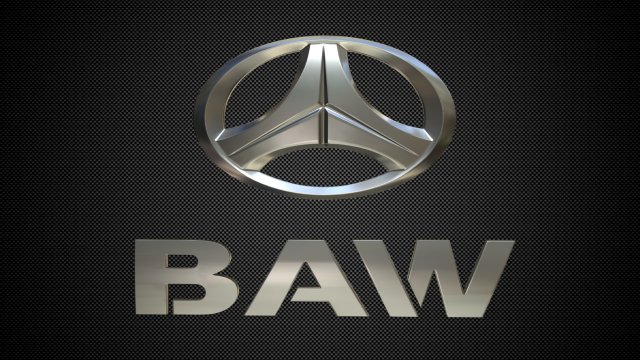baw logo 3D Model .c4d .max .obj .3ds .fbx .stl .blend 