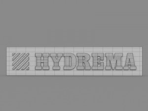 hydrema logo Modelo 3D