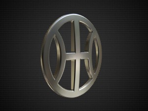 hybrid kinetic logo Modelo 3D