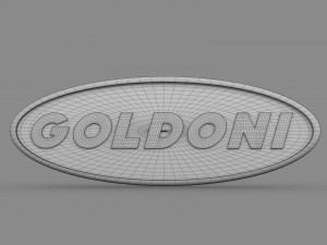 goldoni logo Model 3D