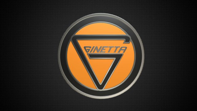 ginetta logo 3D 모델 .c4d .max .obj .3ds .fbx .stl .blend