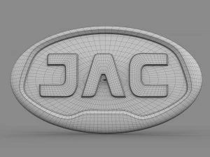 logotipo de jac 2 Modelo 3D