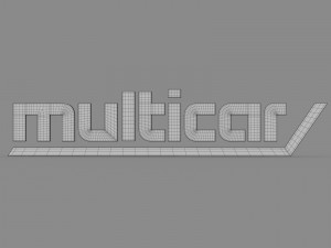 multicar logo Model 3D