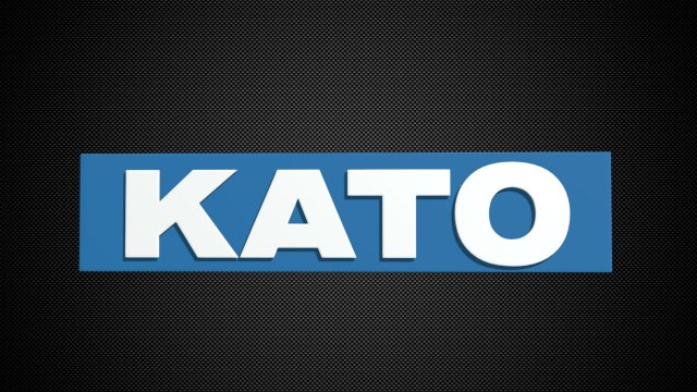 kato logo 3D Model .c4d .max .obj .3ds .fbx .stl .blend 