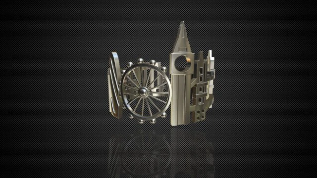 cityscape design ring london 3D Model .c4d .max .obj .3ds .fbx .stl .blend 