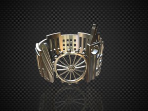 cityscape design ring london 3Dモデル