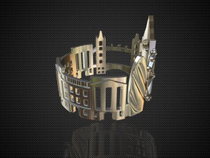 cityscape design ring london 3Dモデル