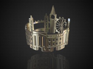 cityscape design ring london 3Dモデル