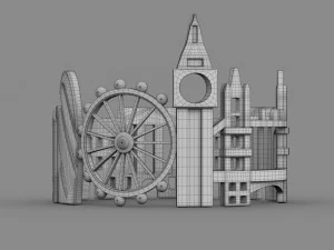 cityscape design ring london 3D Model