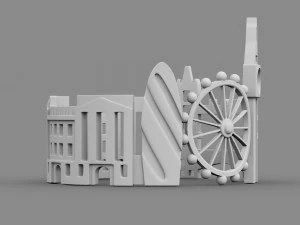 cityscape design ring london 3D Model
