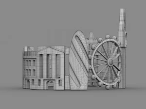 cityscape design ring london 3D Model